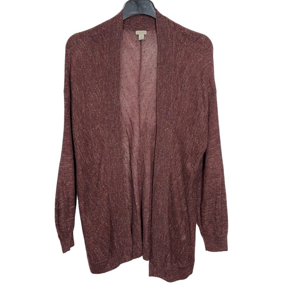Hinge Linen Blend Lightweight Cardigan Sweater